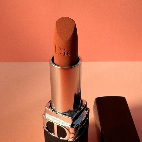 Dior Rouge Lipstick in 100 Nude Look - Picture 2 of 2